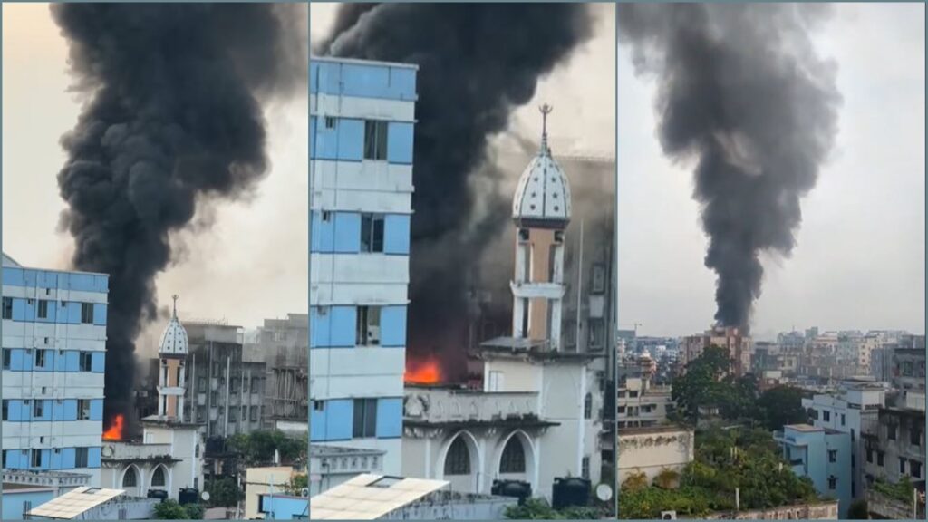 শেওড়াপাড়ায় আবাসিক ভবনে লাগা আগুন নিয়ন্ত্রণে